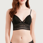 Nina Bralette Wireless Bra - Black